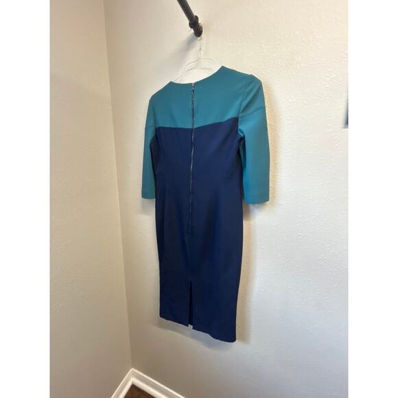 Aquilano Rimondi Navy Dress Size 6 / IT 42 Made in Italy Designer Work Dress - Picture 4 of 11